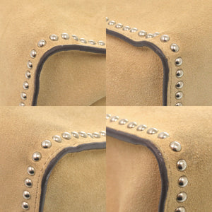 美品 ジェイアンドエムデヴィッドソン スウェード ベージュ ショルダーバッグ 0281【中古】J&M Davidson