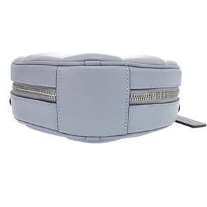 新品同様 コーチ ハート クロスボディ キルティング F2381 CE725 ナッパレザー グレーブルー ショルダーバッグ 0298【中古】COACH