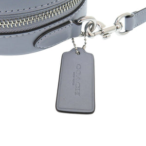 新品同様 コーチ ハート クロスボディ キルティング F2381 CE725 ナッパレザー グレーブルー ショルダーバッグ 0298【中古】COACH