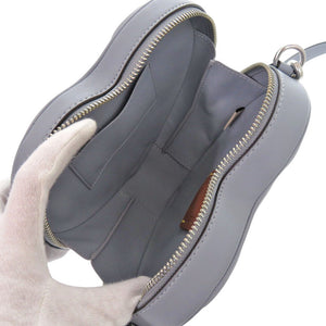 新品同様 コーチ ハート クロスボディ キルティング F2381 CE725 ナッパレザー グレーブルー ショルダーバッグ 0298【中古】COACH