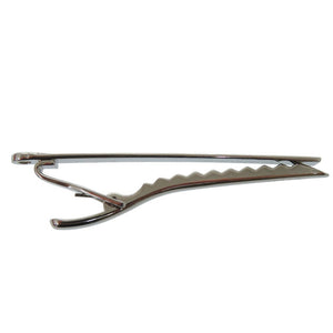 新品同様 サルヴァトーレフェラガモ ネクタイピン タイクリップ 77 0010 675807 真鍮 Palladium 0304【中古】Salvatore Ferragamo