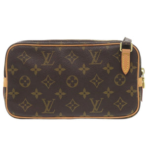 美品 ルイ ヴィトン マルリーバンドリエール モノグラム M51828 ブラウン ショルダーバッグ LV 0317【中古】LOUIS VUITTON