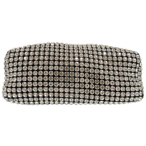 新品同様 アレキサンダーマックイーン ビジュートリム ポーチ ショルダーバッグ heiress medium pouch クリスタル ブラック 0329【中古】Alexander McQueen