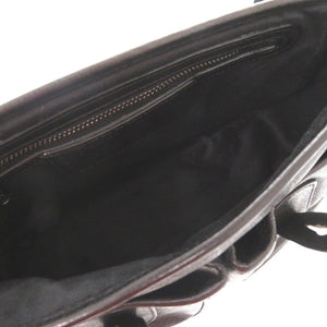 美品 ハンティングワールド ウォッシュド キャリーオールS 8500WSD レザー ブラック ショルダーバッグ 0368【中古】HUNTING WORLD