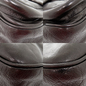 美品 ハンティングワールド ウォッシュド キャリーオールS 8500WSD レザー ブラック ショルダーバッグ 0368【中古】HUNTING WORLD