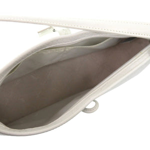 新品同様 ロンシャン ロゾ クロコ型押し ワンショルダーバッグ トグル セミショルダー ショルダーバッグ レザー ホワイト 0383【中古】Longchamp