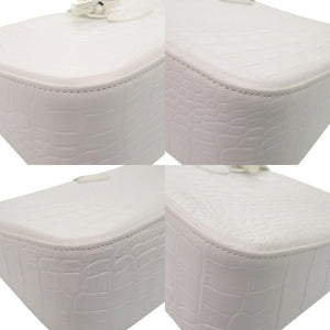 新品同様 ロンシャン ロゾ クロコ型押し ワンショルダーバッグ トグル セミショルダー ショルダーバッグ レザー ホワイト 0383【中古】Longchamp