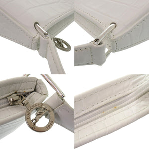 新品同様 ロンシャン ロゾ クロコ型押し ワンショルダーバッグ トグル セミショルダー ショルダーバッグ レザー ホワイト 0383【中古】Longchamp