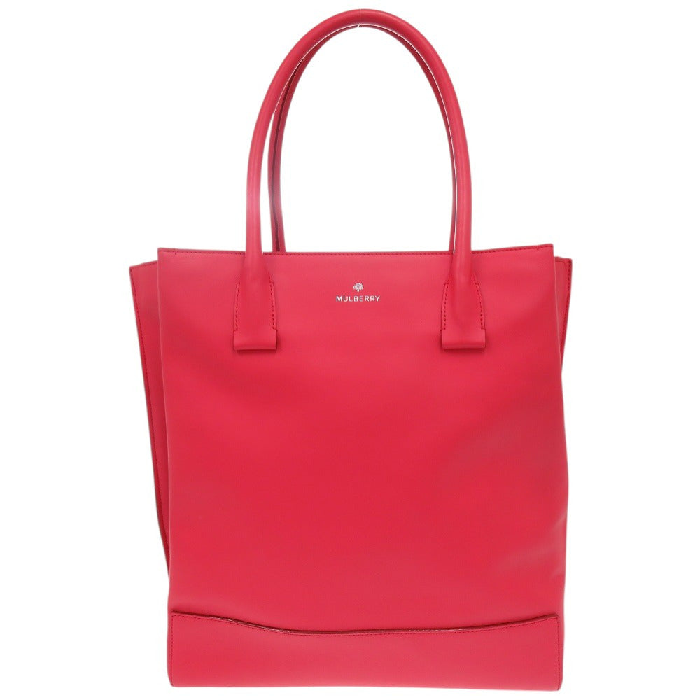 美品 マルベリー レザー レッド トートバッグ 赤 0391【中古】MULBERRY