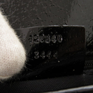 美品 グッチ 120840 GGキャンバス ブラック トートバッグ 黒 0410【中古】GUCCI