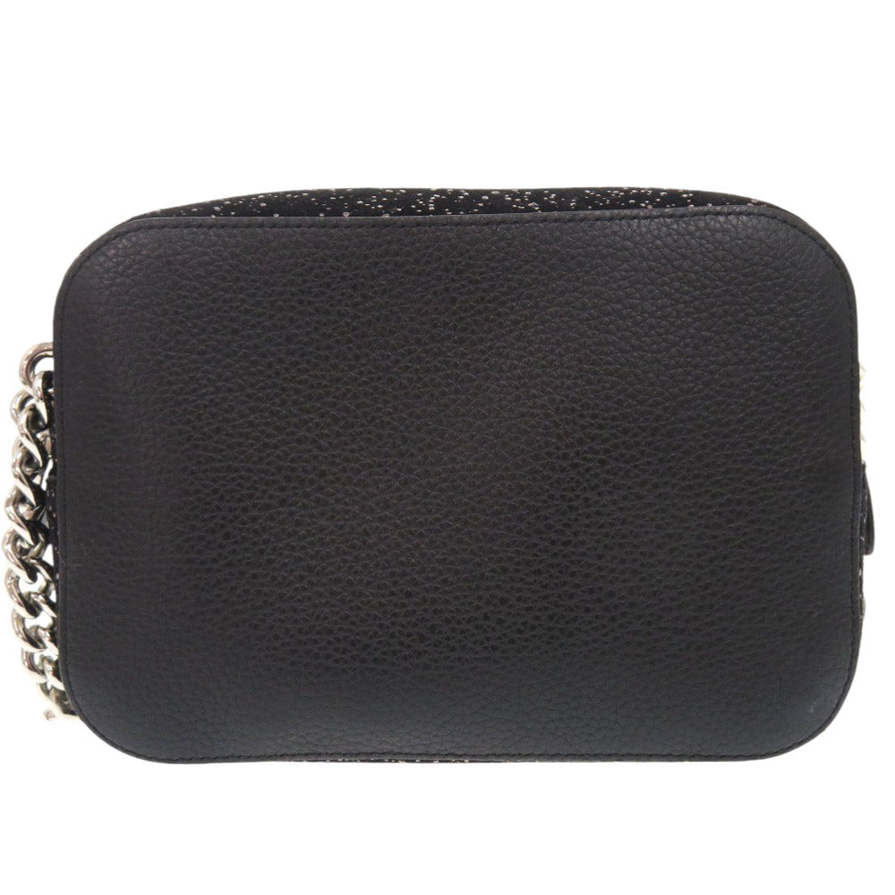 美品 クリスチャンルブタン 1185109 スウェード レザー ブラック チェーンショルダーバッグ 黒 0420【中古】Christian Louboutin