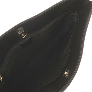 セリーヌ ヴィンテージ トリオンフチェーン 千鳥柄 ファブリック レザー ベージュ ワンショルダーバッグ 0421【中古】CELINE