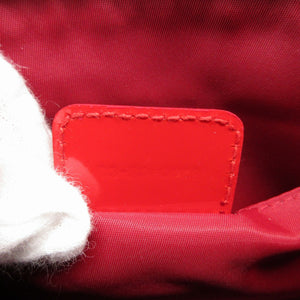 美品 クリスチャンディオール トロッター オブリーク パテントレザー レッド 赤 ショルダーバッグ 0446【中古】Christian Dior