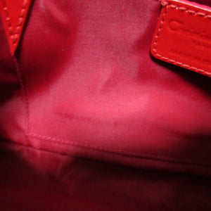 美品 クリスチャンディオール トロッター オブリーク パテントレザー レッド 赤 ショルダーバッグ 0446【中古】Christian Dior