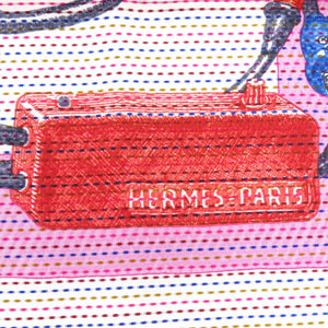 未使用品 エルメス カレ70 シュヴァロスコープ ネオン ポワンティエ Chevaloscope Neon スカーフ シルク BLANC 0453【中古】HERMES