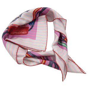 未使用品 エルメス カレ70 シュヴァロスコープ ネオン ポワンティエ Chevaloscope Neon スカーフ シルク BLANC 0453【中古】HERMES