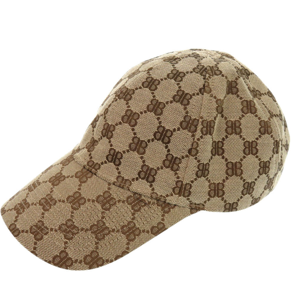 新品同様 バレンシアガ × グッチ ザ ハッカー プロジェクト 680717 キャンバス ベージュ 帽子 0514【中古】BALENCIAGA メンズ