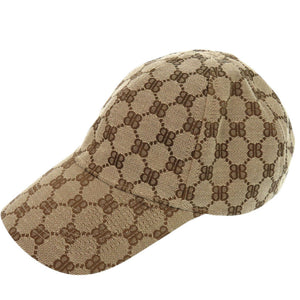 新品同様 バレンシアガ × グッチ ザ ハッカー プロジェクト 680717 キャンバス ベージュ 帽子 0514【中古】BALENCIAGA メンズ