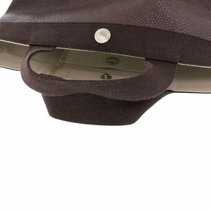 美品 エルベシャプリエ リュクス舟形トートS 701GP コーテッドキャンバス ブラウン ハンドバッグ 0533【中古】Herve Chapelier