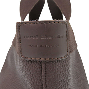 美品 エルベシャプリエ リュクス舟形トートS 701GP コーテッドキャンバス ブラウン ハンドバッグ 0533【中古】Herve Chapelier