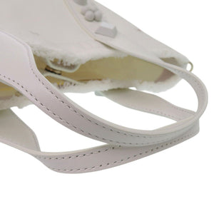 新品同様 クリスチャンルブタン フランジバス 2WAY トートバッグ ショルダーバッグ Frangibus 3215121 コットンキャンバス ホワイト 0540【中古】Christian Louboutin