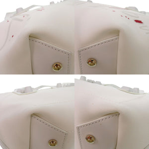 新品同様 クリスチャンルブタン フランジバス 2WAY トートバッグ ショルダーバッグ Frangibus 3215121 コットンキャンバス ホワイト 0540【中古】Christian Louboutin