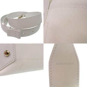 新品同様 クリスチャンルブタン フランジバス 2WAY トートバッグ ショルダーバッグ Frangibus 3215121 コットンキャンバス ホワイト 0540【中古】Christian Louboutin