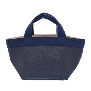 新品同様 エルベシャプリエ リュクス舟形トートS 701GP コーテッドキャンバス ネイビー ハンドバッグ 0554【中古】Herve Chapelier