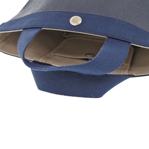 新品同様 エルベシャプリエ リュクス舟形トートS 701GP コーテッドキャンバス ネイビー ハンドバッグ 0554【中古】Herve Chapelier