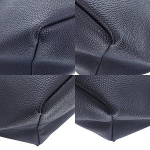 新品同様 エルベシャプリエ リュクス舟形トートS 701GP コーテッドキャンバス ネイビー ハンドバッグ 0554【中古】Herve Chapelier