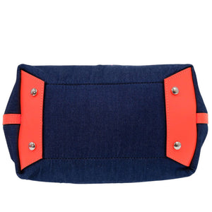 美品 クリスチャンルブタン フランジバス 2WAY トートバッグ ショルダーバッグ Frangibus  3215121 ブルーデニム 0556【中古】Christian Louboutin