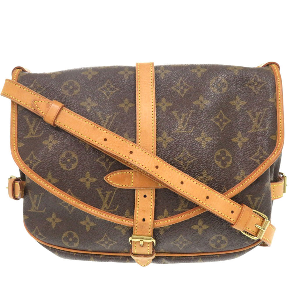ルイ ヴィトン ソミュール30 モノグラム M42256 ブラウン ショルダーバッグ LV 0585【中古】LOUIS VUITTON