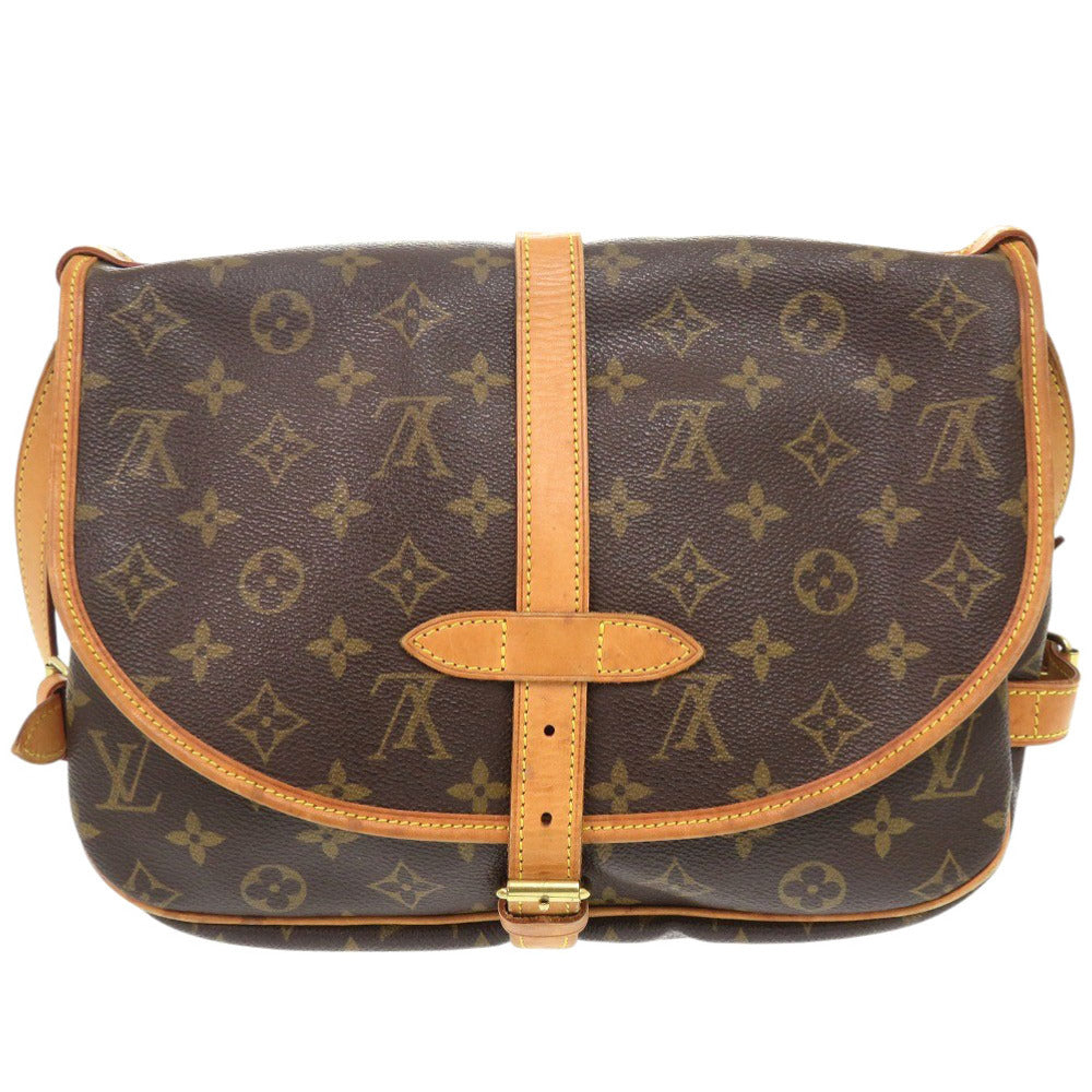 ルイ ヴィトン ソミュール30 モノグラム M42256 ブラウン ショルダーバッグ LV 0585【中古】LOUIS VUITTON