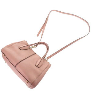 美品 トッズ Dバッグ レザー ピンク 2wayハンドバッグ 0598【中古】TOD’S