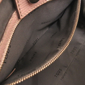 美品 トッズ Dバッグ レザー ピンク 2wayハンドバッグ 0598【中古】TOD’S