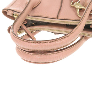 美品 トッズ Dバッグ レザー ピンク 2wayハンドバッグ 0598【中古】TOD’S