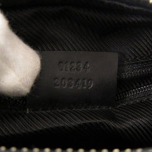 美品 グッチ ワンショルダー 01234 203419 GGキャンバス ブラック ショルダーバッグ 黒 0639【中古】GUCCI