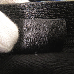 美品 グッチ 131236 GGキャンバス ブラック ウエストバッグ ボディバッグ 黒 0640【中古】GUCCI