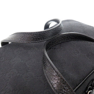 美品 グッチ GG バニティバッグ 化粧ポーチ コスメポーチ 124540 GGキャンバス ブラック 0643【中古】GUCCI