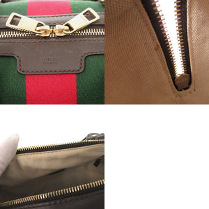 美品 グッチ シェリーライン GGキャンバス 269876 ベージュ ハンドバッグ 0644【中古】GUCCI