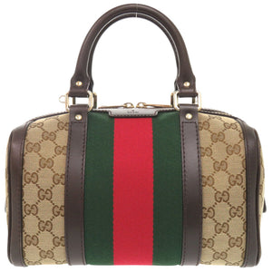 美品 グッチ シェリーライン GGキャンバス 269876 ベージュ ハンドバッグ 0644【中古】GUCCI
