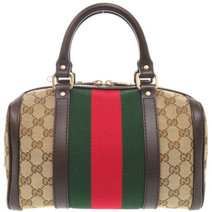 美品 グッチ シェリーライン GGキャンバス 269876 ベージュ ハンドバッグ 0644【中古】GUCCI