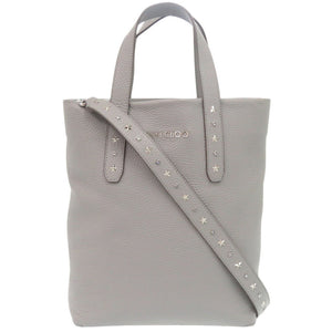 美品 ジミーチュウ SOFIA 2WAY スタースタッズ レザー グレー ショルダーバッグ 0647【中古】JIMMY CHOO