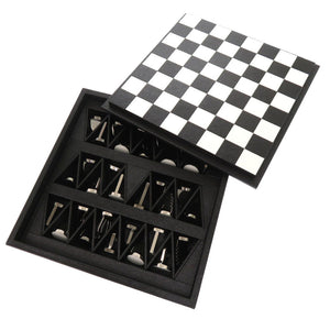 新品同様 プラダ チェスセット サフィアーノレザー ブラック 2SG077 黒 0651 【中古】 PRADA