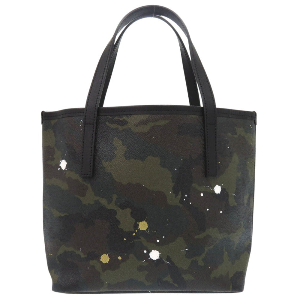 美品 ジャンティバンティ カモフラ柄 ペイント トートバッグ PVC カーキ 0659【中古】GENTIL BANDIT