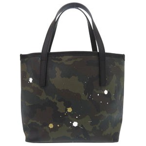 美品 ジャンティバンティ カモフラ柄 ペイント トートバッグ PVC カーキ 0659【中古】GENTIL BANDIT