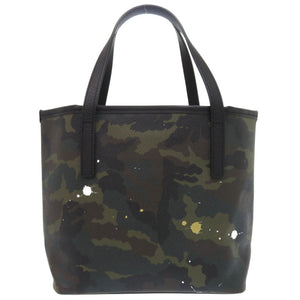 美品 ジャンティバンティ カモフラ柄 ペイント トートバッグ PVC カーキ 0659【中古】GENTIL BANDIT