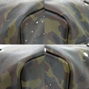 美品 ジャンティバンティ カモフラ柄 ペイント トートバッグ PVC カーキ 0659【中古】GENTIL BANDIT