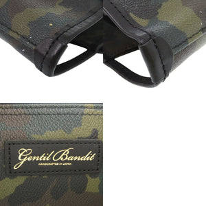 美品 ジャンティバンティ カモフラ柄 ペイント トートバッグ PVC カーキ 0659【中古】GENTIL BANDIT