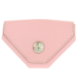 美品 エルメス ル ヴァンキャトル シェーブル ローズサクラ A刻印(2017年製) シルバー金具 コインケース 0671【中古】HERMES